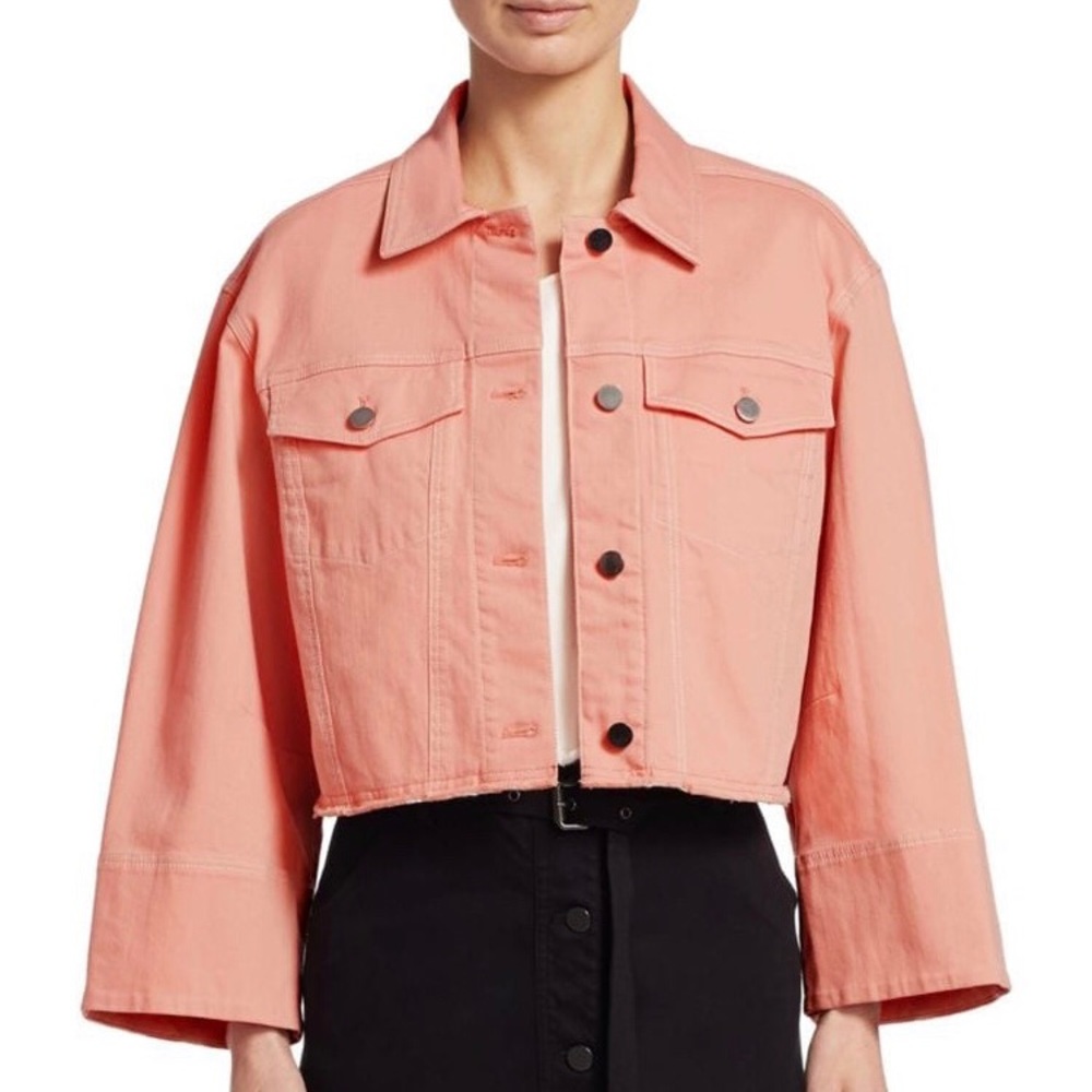 NWOT Boxy Cropped Cut “Branson” Jean Jacket